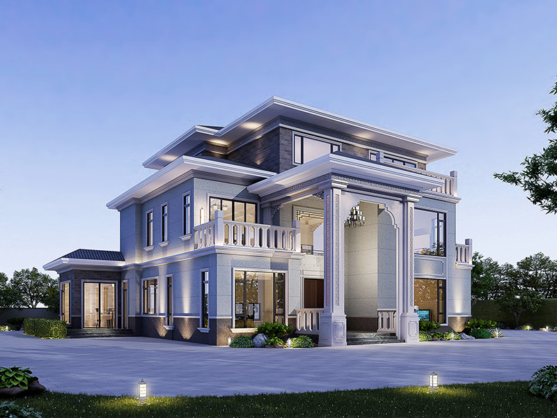 别墅自建房新中式